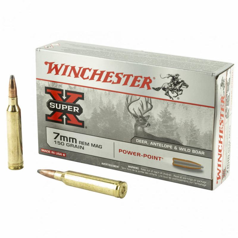 Winchester Ammunition Super-X Power Point Tactical 7mm Rem 150 Grain 20/200