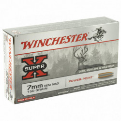 Winchester Ammunition Super-X Power Point Tactical 7mm Rem 150 Grain 20/200