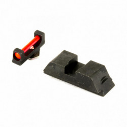 AmeriGlo For Glock High Fiber Optic Red/Black
