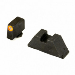 AmeriGlo Suppressor Series 3 Dot Tritium For Glock Orange/Black