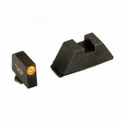 AmeriGlo Suppressor Series 3 Dot Tritium For Glock Orange/Black