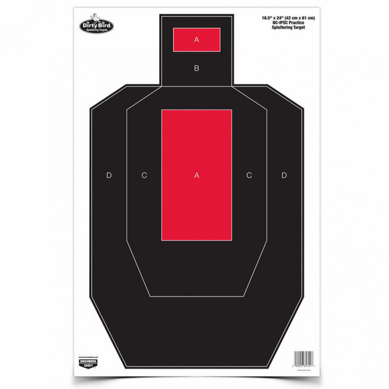 Birchwood Casey Dirty Bird IPSC Practice Target 3/Pack