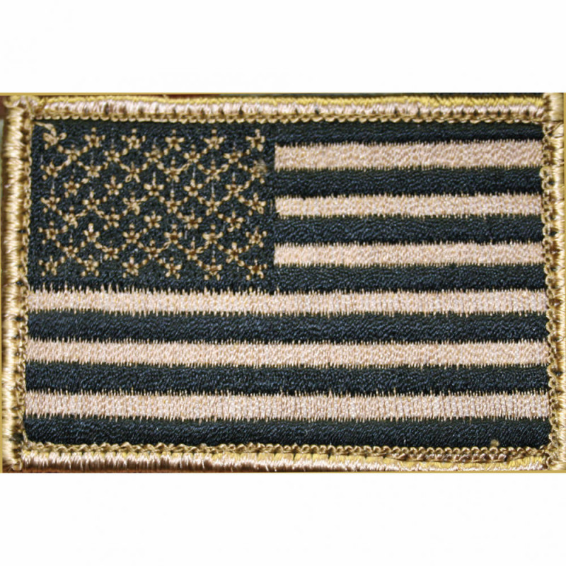 Blackhawk American Flag Patch H&L Tan/Black