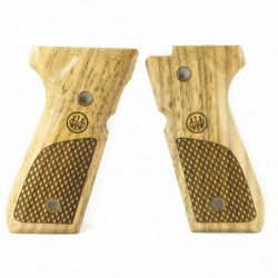 Beretta Grips 92 96 Wood Oval Checkering