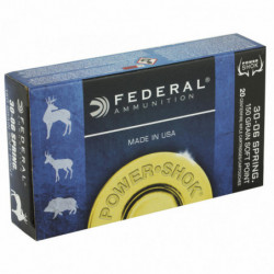 Fed PowerShok 30-06 150 Grain Solid Point 20/200