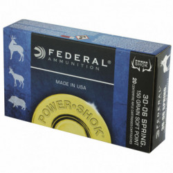 Fed PowerShok 30-06 150 Grain Solid Point 20/200