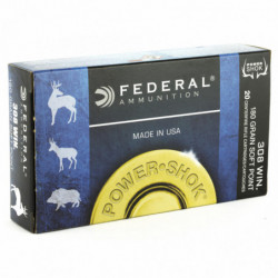 Fed PowerShok 308wn 180 Grain Solid Point 20/200