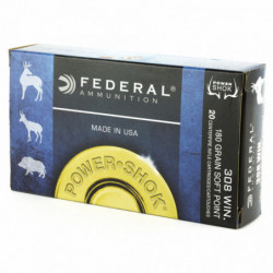 Fed PowerShok 308wn 180 Grain Solid Point 20/200