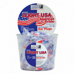 Howard Leight Usa Plugs 100pr Red/white/blue