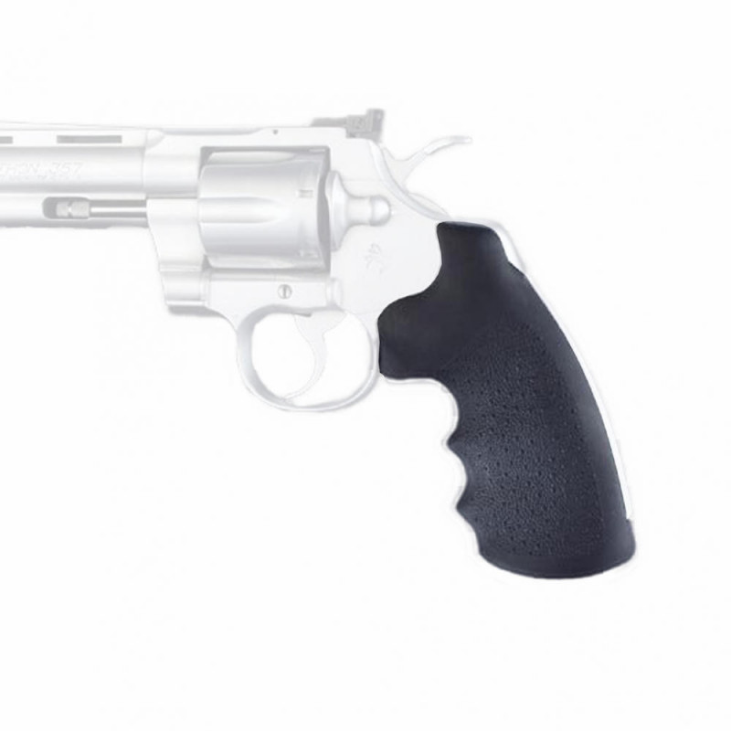 Hogue Monogrip Colt Python Finger Groves Black