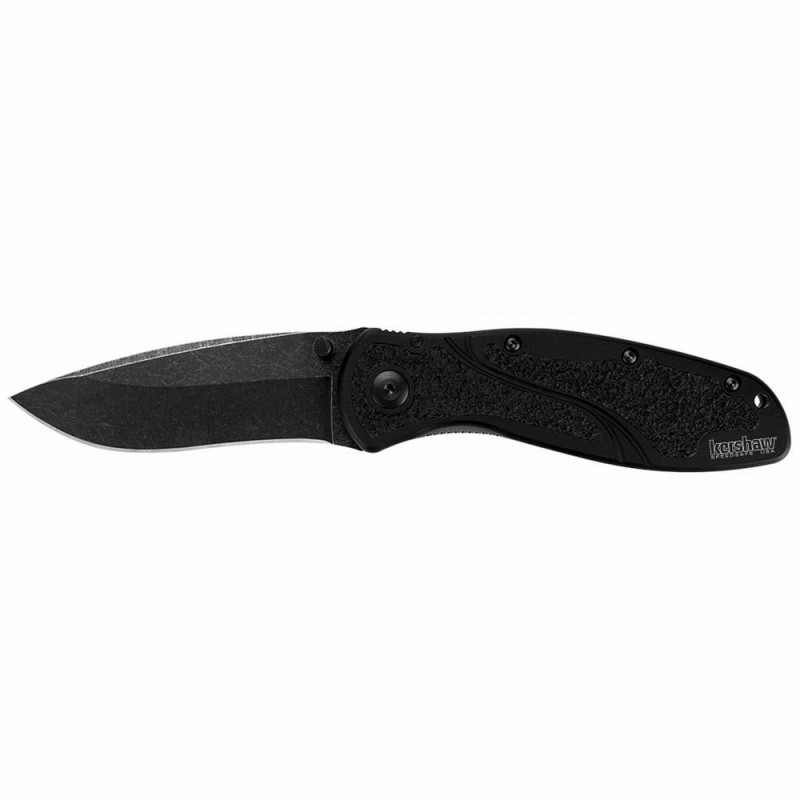 Kershaw Blur 3.4" Blade Plain Edge BlackWash Anodized