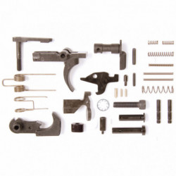 Lbe Lower Parts Kit 556 No Trigger Guard Orange Grip