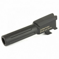 Lone Wolf AlphaWolf 9-40 Conversion Barrel Fluted S&W M&P Shield Black SBN