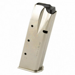 Mec-Gar Magazine Browning Hi-Power 9mm 15Rd Nickel