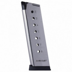 Mec-Gar Magazine 1911 45 ACP 8Rd Stainless