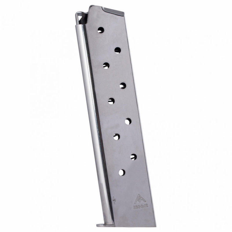 Mec-gar Magazine Colt 45 10Rd Nickel