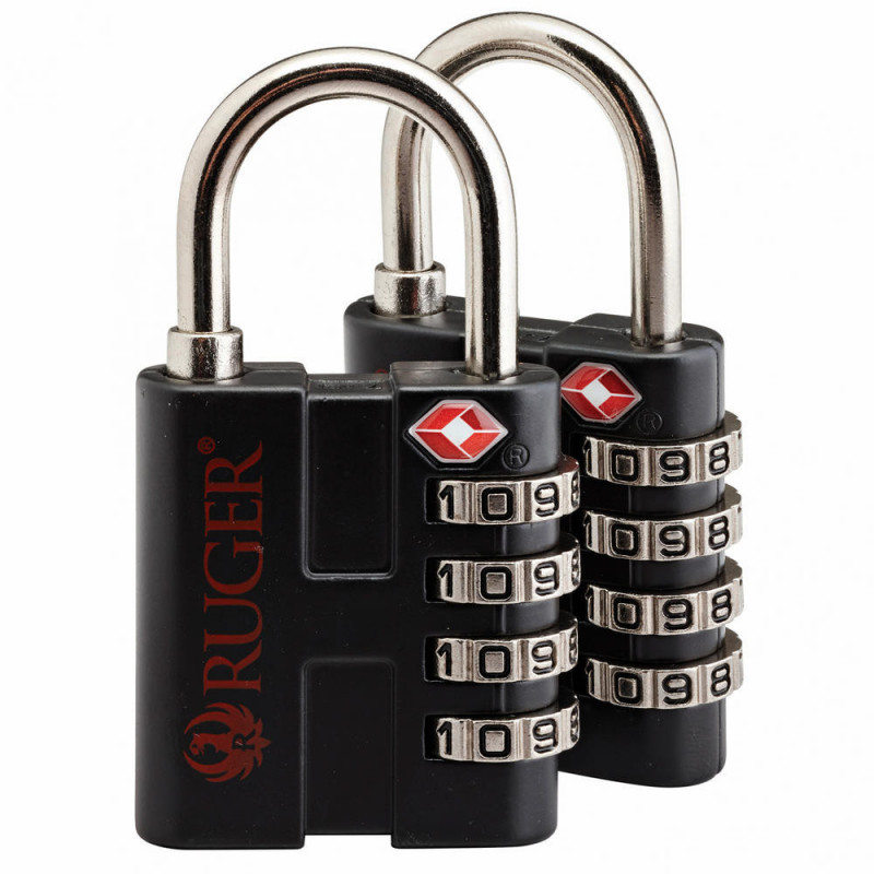 SnapSafe TSA Lock w/Steel Shackle 2Pk