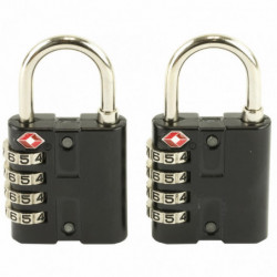 SnapSafe TSA Lock w/Steel Shackle 2Pk