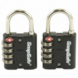 SnapSafe Ruger TSA Lock w/Steel Shackle 2Pk