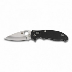 Spyderco Manix2 Black G10 Plainedge