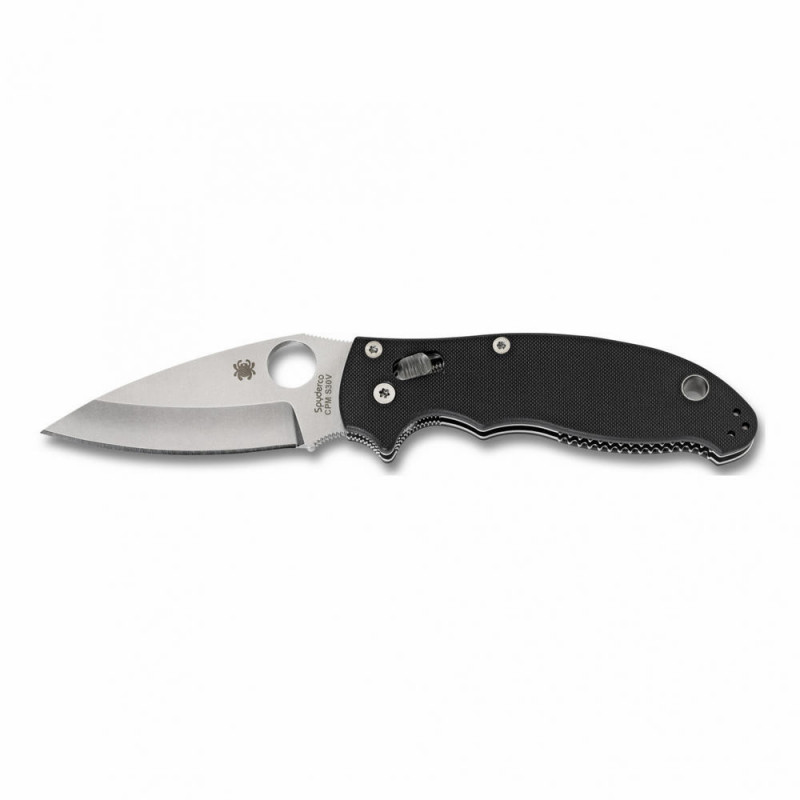 Spyderco Manix2 Black G10 Plainedge