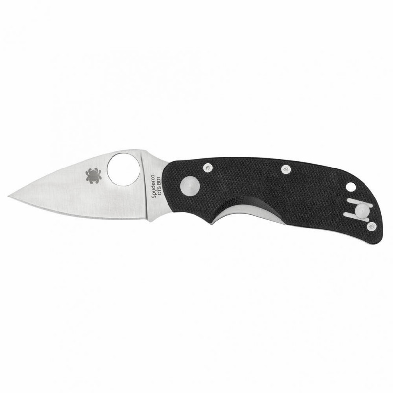 Spyderco Cat Black G-10 Plain Edge