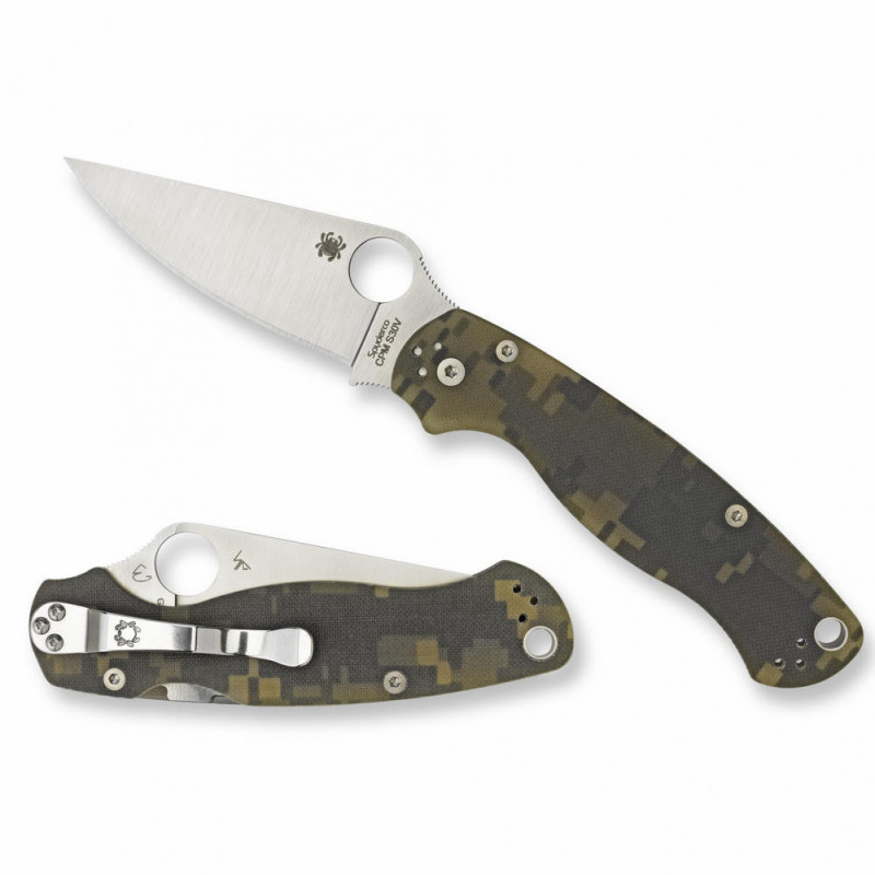 Spyderco Para Military 2 Plain Satain