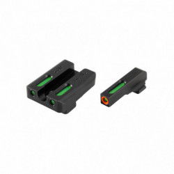 Truglo TFX PRO Green Tritium Orange Ring for SIG 8 Front/8 Rear