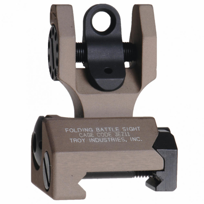 Troy Folding Rear Battle Sight Flat Dark Earth