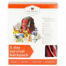 Wise Company 5 Day Survival Backpack Red