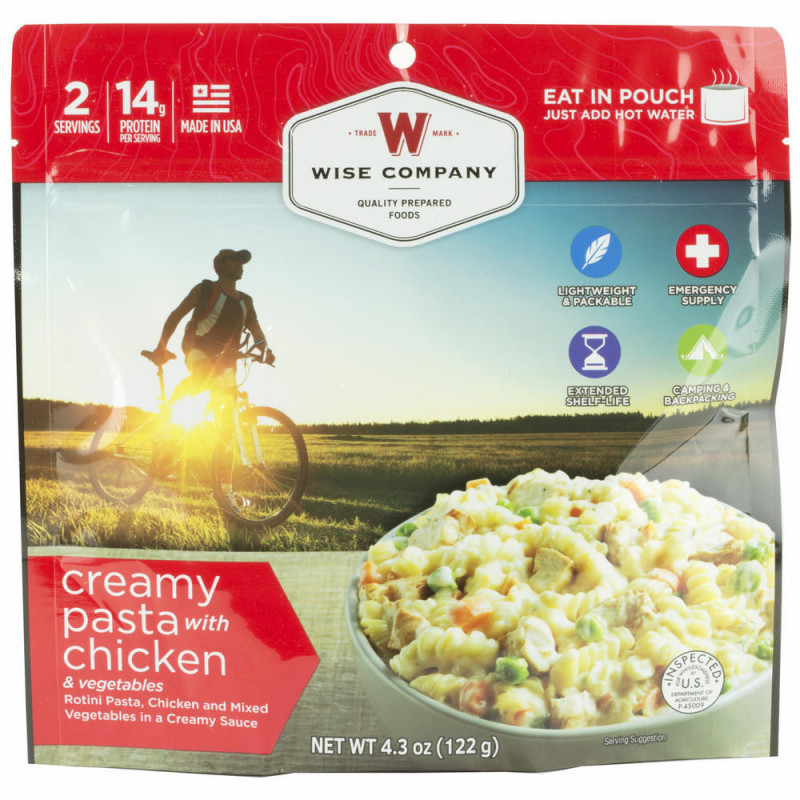 Wise Company Camping Crmy Pasta Veg & Cheek 6k