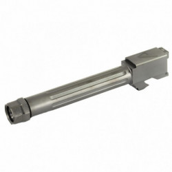 Agency Arms Mid Line Barrel for Glock 17 Fluted Threaded Black