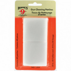 Hoppe's Cleaning Patches .38-45 40Pk