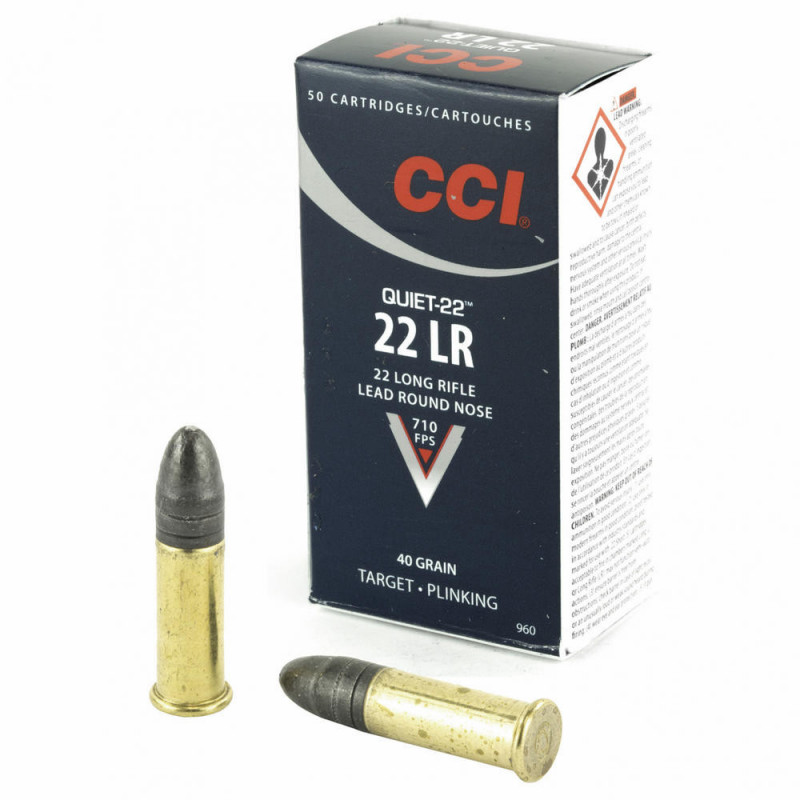 Cci Quiet 22LR 40 Grain Lead Round Nose 50/5000