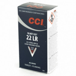 Cci Quiet 22LR 40 Grain Lead Round Nose 50/5000