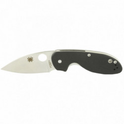 Spyderco Efficient Folding Knife Plain Drop Point 3" G10 Black