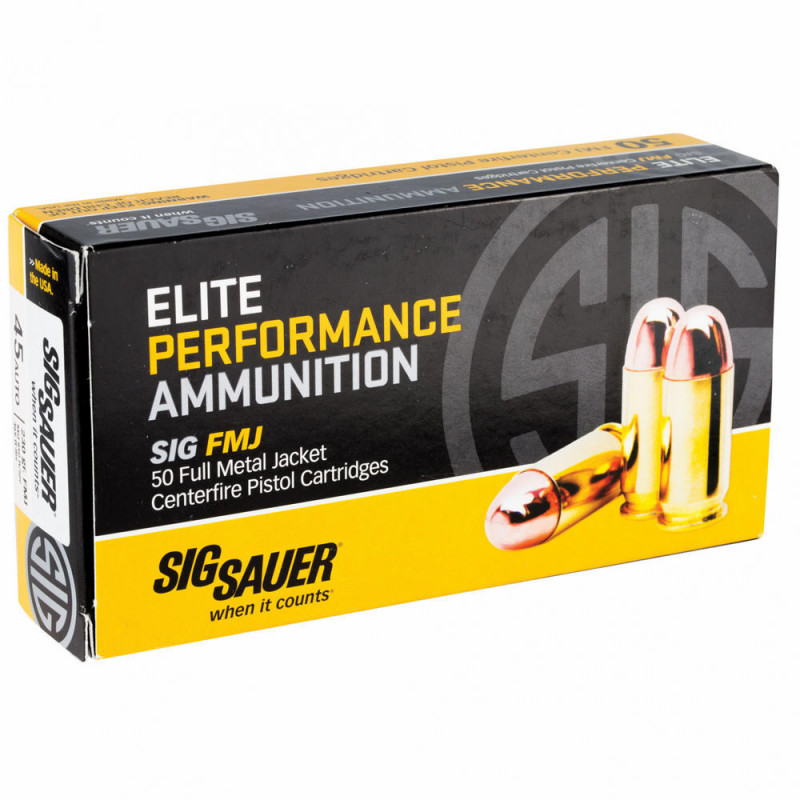 SIG AMMO 45ACP 230GR FMJ 50/1000