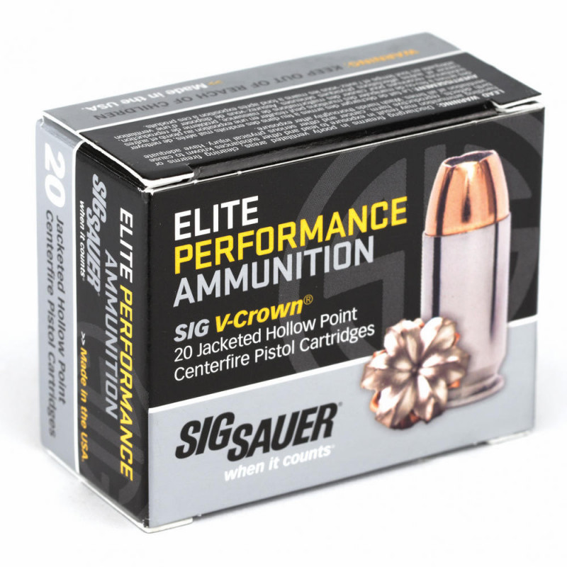 SIG AMMO 9MM 147GR JHP 20/200