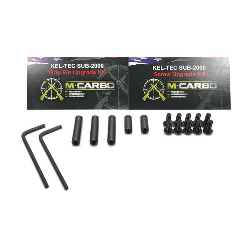 M-Carbo Kel-Tec Sub-2000 Carbon Steel Grip Pins & Screws Upgrade Bundle