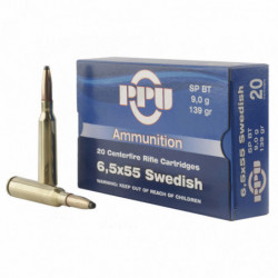 Ppu 6.5x55 Swedish Solid Point 139gr 20/200