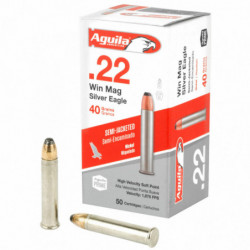 Aguila 22WMR 40Gr Soft Point Brass 50/1000