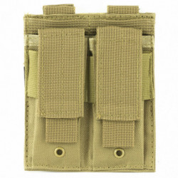 NcSTAR VISM Double Pistol Magazine Pouch Tan