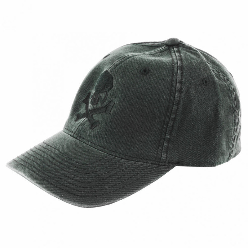 PHU SKULL FLEX HAT BLK/BLK L/XL