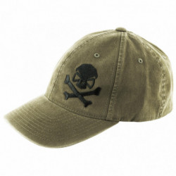 PHU SKULL FLEX HAT OLIVE/BLK L/XL