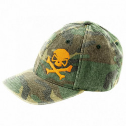 PHU SKULL FLEX HAT CAMO/ORG L/XL