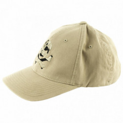 PHU SKULL FLAG FLEX HAT TAN L/XL