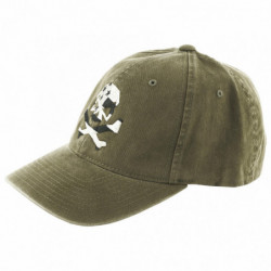 PHU SKULL FLAG FLEX HAT OLIVE L/XL