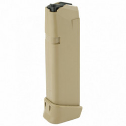 Magazine Glock OEM 17/34/19X 9mm 19Rd Coyote Brown