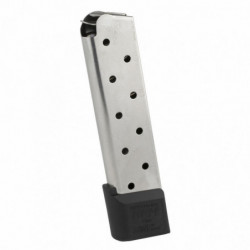 CMC Products Magazine/Railed Power Mag 10Rd 45ACP Stainless Steel w/Pad