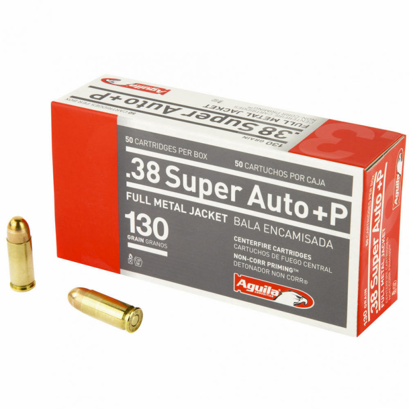 Aguila Ammunition 38 Super AUTO&P 130 Grain 50/1000